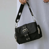 Nylon Women Axillary Bags Rivet Ladies Shoulder Bag