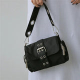 Nylon Women Axillary Bags Rivet Ladies Shoulder Bag