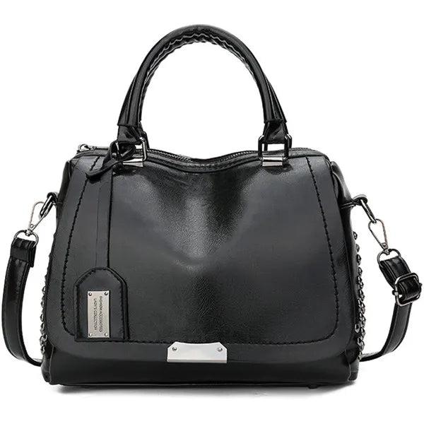 Rivet Women Handbags High PU Leather Totes Office Lady Shoulder Bags