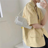 Women's Underarm Bag Retro Solid Armpit Shoulder Bags PU Leather Handbags