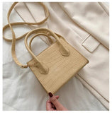 Buylor Crossbody Bags Crocodile Pattern Handbag Lady PU Leather Shoulder Bag