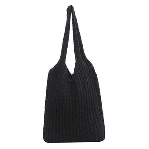Vintage Woolen Knitting Underarm Tote Bag
