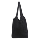 Vintage Woolen Knitting Underarm Tote Bag
