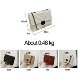 V Letter Crossbody Bags for Women Chain Shoulder Handbags