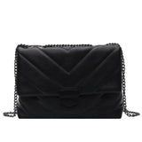 V Letter Crossbody Bags for Women Chain Shoulder Handbags