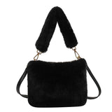 Winter Soft Faux Fur Crossbody Bag Plush Fluffy Shoulder Bag Female Handbag
