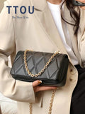 Women's Plaid Messenger Bag Small Handbag Casual Chain CrossBody