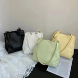 Women Shoulder Underarm Bag Casual Bucket Bag Large Capacity