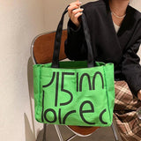 Large Canvas Tote Bag Shopper Handbag - Fold Casual Shopping Bag