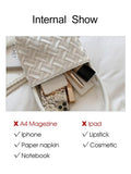 Quilted Shoulder Bags for Women Underarm Tote Handbag