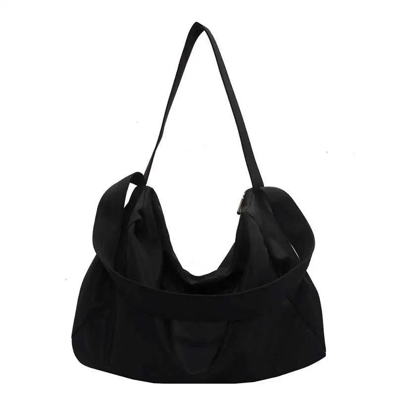Large Canvas Women Tote Bag Solid Shoulder Bag Female Casual Travel Handbag