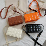 Retro Mini Square Shoulder Bags Crossbody Plaid Bags