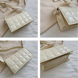 Retro Mini Square Shoulder Bags Crossbody Plaid Bags