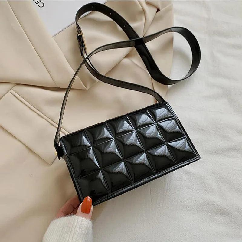 Retro Mini Square Shoulder Bags Crossbody Plaid Bags