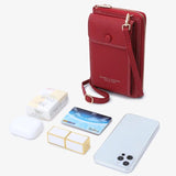 Multifunction Shoulder Bags Women Soft PU Leather Crossbody Phone Bags