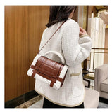 Women Winter Shoulder Bag Lady Handbag Female Party Crossbody Messenger Faux Fur