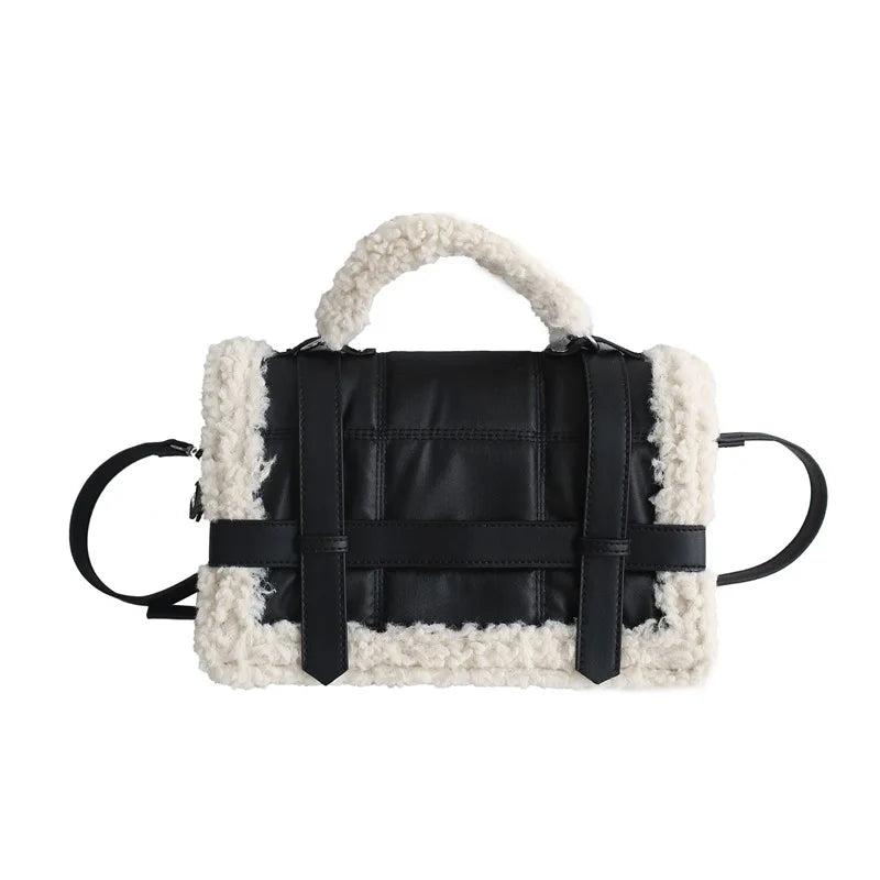 Women Winter Shoulder Bag Lady Handbag Female Party Crossbody Messenger Faux Fur