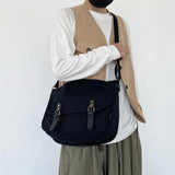Large Capacity Women's Shoulder Bags Casual Handbag Canvas Tote Messenger
