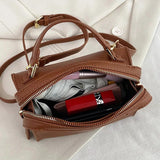 Green PU Leather Handbag Shoulder Crossbody Bags Small Totes