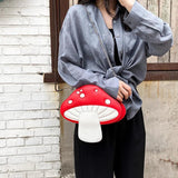 Funny Cartoon Pu Mushroom Shape Messenger Chain Shoulder Bag