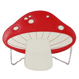 Funny Cartoon Pu Mushroom Shape Messenger Chain Shoulder Bag