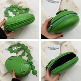 Small Crossbody Bag Green Yellow Clutch Purse Satchel Evening Handbag