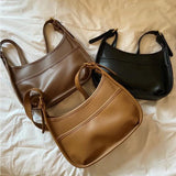 Vintage Woman's Shoulder Bag Crossbody Tote Handbag