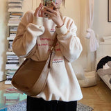 Vintage Woman's Shoulder Bag Crossbody Tote Handbag