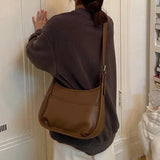 Vintage Woman's Shoulder Bag Crossbody Tote Handbag
