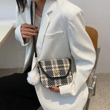 Female Patchwork Shoulder Crossbody Bag Autumn Evening Handbag