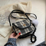 Female Patchwork Shoulder Crossbody Bag Autumn Evening Handbag