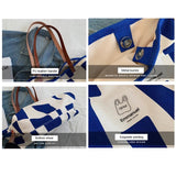 Canvas Tote Bags Large-Capacity Shopper Shoulder Bags