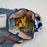 Canvas Tote Bags Large-Capacity Shopper Shoulder Bags