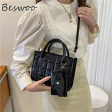 Women's Lacquered Embossed Cross-body Bag