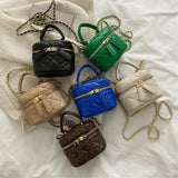 Mini Box Handbags Women Pu Leather Crossbody Bags Totes Bag Shoulder Handbag