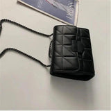 Chain Crossbody Bag Women Shoulder Handbag PU Leather Messenger