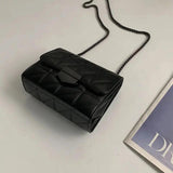 Chain Crossbody Bag Women Shoulder Handbag PU Leather Messenger
