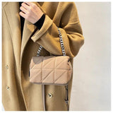 Women's Mini Shoulder Crossbody Bag with Metal Chain