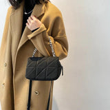 Women's Mini Shoulder Crossbody Bag with Metal Chain