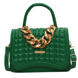 Vintage Chains Shoulder Bags Small PU Leather Purse Female Crossbody Handbag