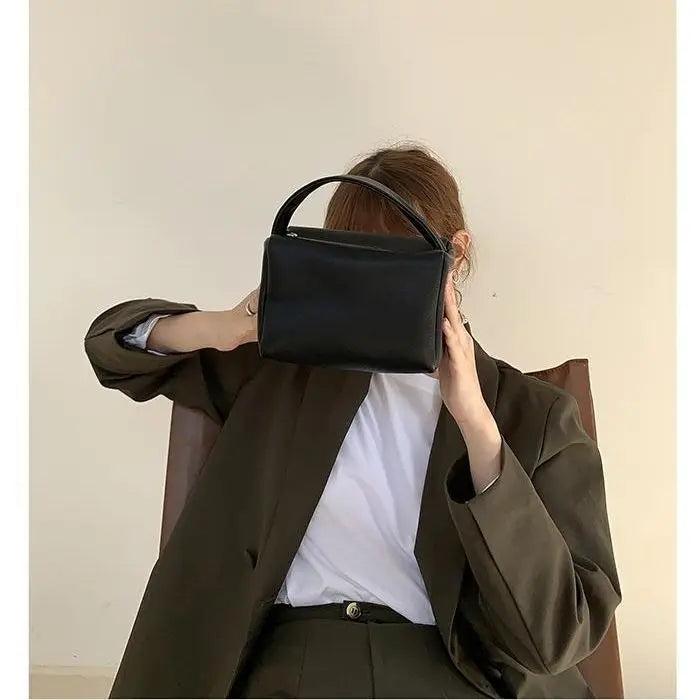 Small Leather Green Crossbody Bag Orange Purse Women's Shoulder Bag