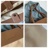 Canvas Handbag Tote Messenger Big Shoulder Bag for Women