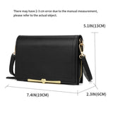 Women Small Crossbody Cell Phone Bag PU Leather Messenger Shoulder Bag