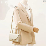 Women's Zip Pocket Shoulder Bag PU Leather Mini Crossbody