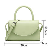 Women's Zip Pocket Shoulder Bag PU Leather Mini Crossbody