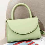 Women's Zip Pocket Shoulder Bag PU Leather Mini Crossbody