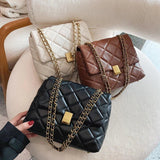 Large Capacity PU Leather Crossbody Bags for Women Chain Shoulder Handbags