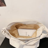 Canvas Bucket Crossbody Bag Large Capacity Handbag