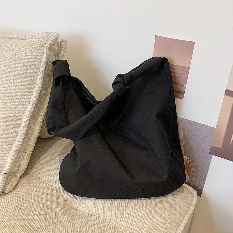 Canvas Bucket Crossbody Bag Large Capacity Handbag