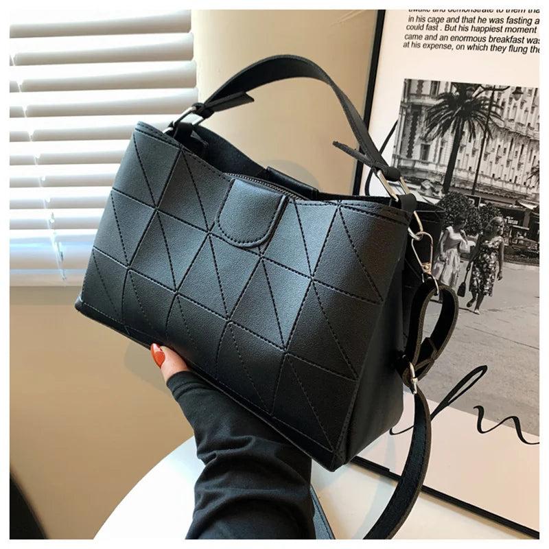 Crossbody Shoulder Bags for Women PU Leather Purse Solid Flap Handbag